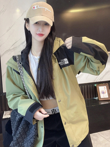 2024新款春款北面羽王冲锋衣服外套连帽女情侣户外登山防风防水男