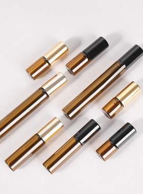 2002-1/2/3/5/10ML滚珠瓶精油空瓶玻璃瓶分装瓶便携香水分装瓶