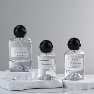 香水瓶喷雾空瓶按压式 30ML火山底现货螺口香水分装 瓶便携式