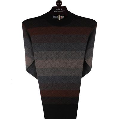 男装羊毛衫雪豹全羊毛套头针织衫