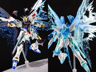 星动高高强袭自由突击新生HG1/144拼装模型机器人支架水贴光翼