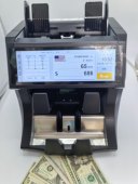 全屏显示多国货币两层清分机CIS扫描识别多币种合计金额