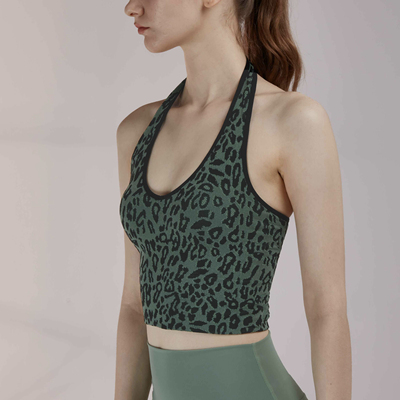 含胸垫瑜伽挂脖背心mocalilie