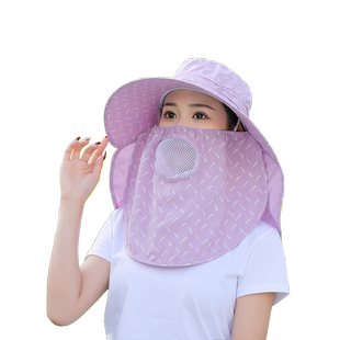 春夏天老人帽子女奶奶防紫外线护脖遮阳帽中年妈妈防晒太阳帽薄款