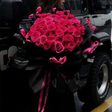 全国弗洛伊德玫瑰花束鲜花速递同城送女友北京深圳上海杭州配送店