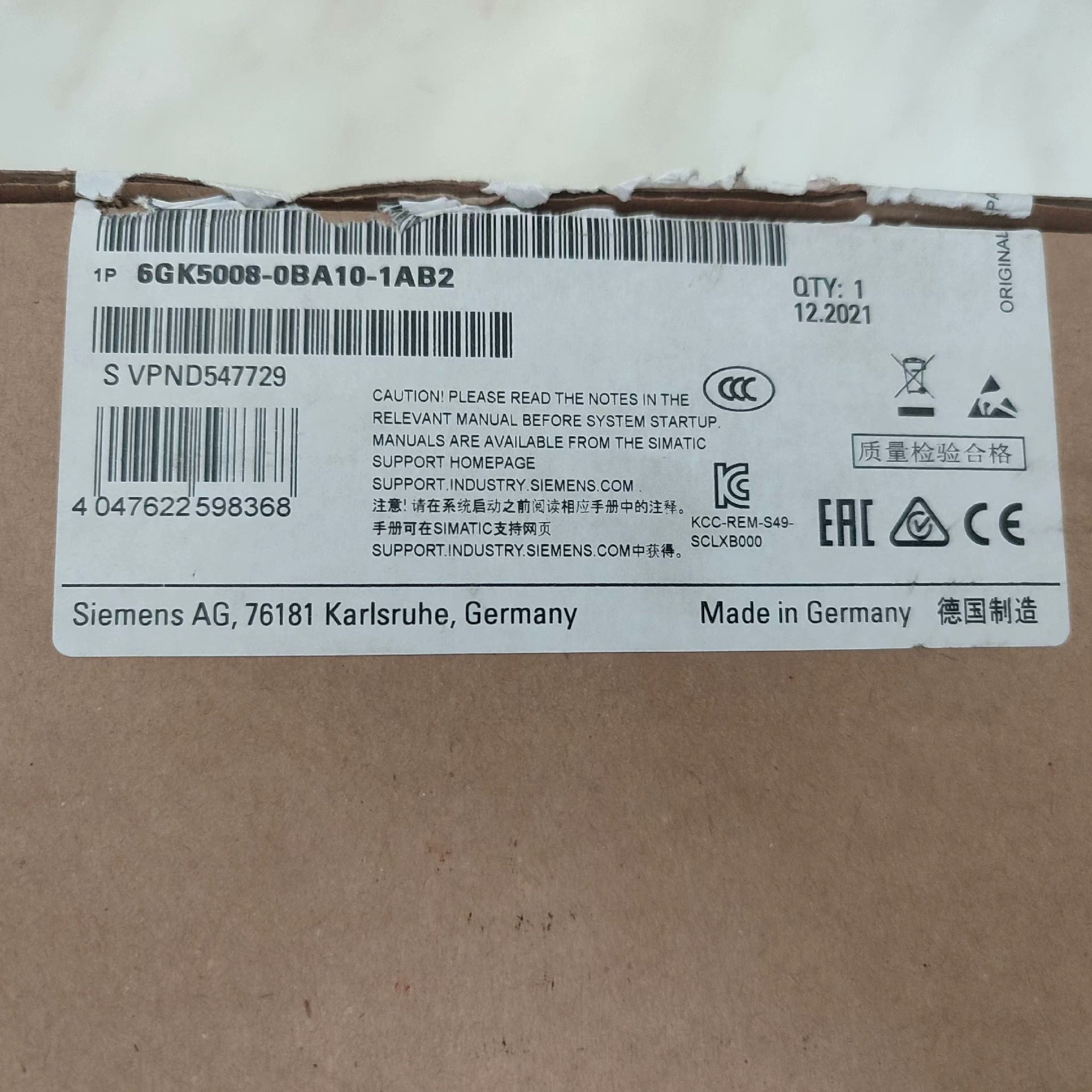 西门子6GK5008-0BA00 0BA10-1AB2交换机拍前议价