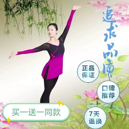 古典舞练功服女舞蹈纱衣飘逸半壶纱清仓处理长款修身中国风组合