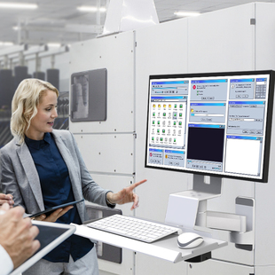 壁挂显示器支架20KG大承重工业医疗设备摇臂屏幕支架带键盘托T9