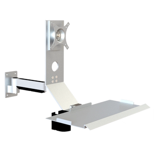 工业壁挂支架工业电脑显示器支架一体机键盘支架键盘托一体支架T2