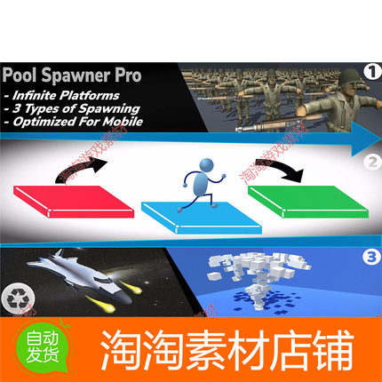 Unity3d Pool Spawner Pro 1.1 对象池工具