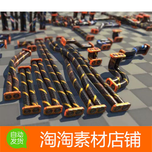 Unity3d Wires-Cables Constructor 1.0 工业电缆模型素材