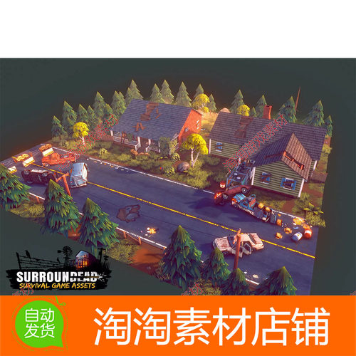 Unity SurrounDead - Survival Game Assets 3.5.31 生存场景模型