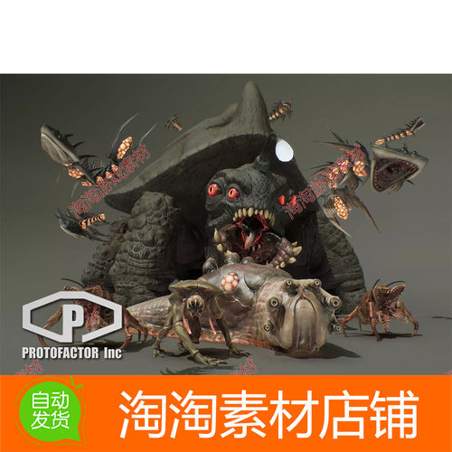 Unity3d MONSTER PACK VOL 3 v1.0 怪物角色模型