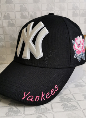 MLB棒球帽正品NY帽子男女鸭舌帽遮阳帽防晒帽女款20NY1UCI06000