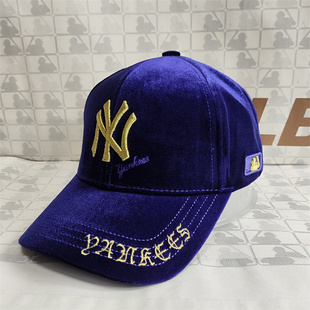 MLB棒球帽NY洋基队帽子女款鸭舌帽秋冬款防晒帽20NY3UCD0716J