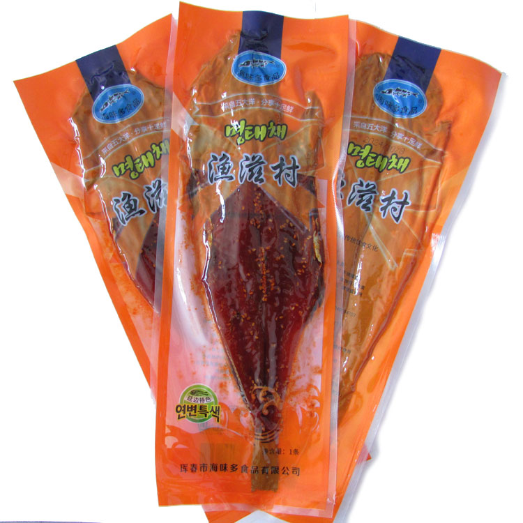 延边辣鱼片 朝鲜族特色小吃零食香辣明太鱼干延吉特产辣鱼烤鱼片