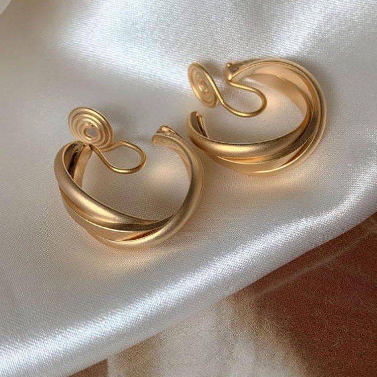 「港风少女」港风圆圈蚊香盘耳夹无耳洞女耳环夏天耳饰复古耳圈,饰品/流行首饰/时尚饰品新,耳夹,淘宝优惠券,粉丝福利购,淘宝优惠卷