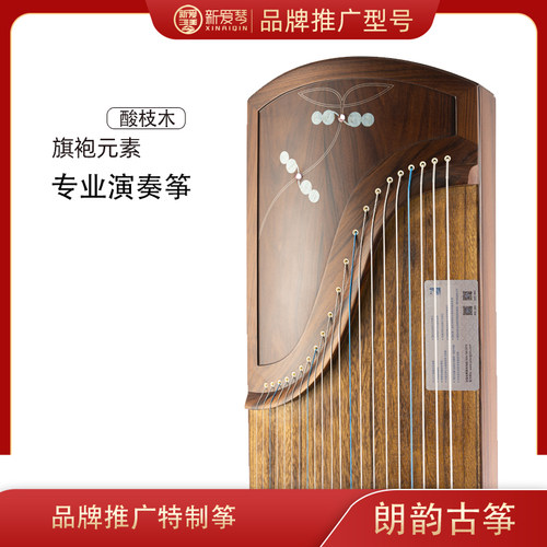 朗韵古筝丝丝旗袍盘扣专业