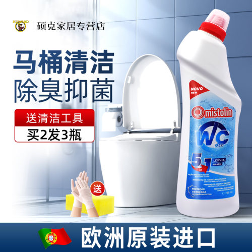 欧洲进口马桶清洁剂 洁厕灵 厕所清洁除臭瓷砖去污除垢强力清洗液 - 封面