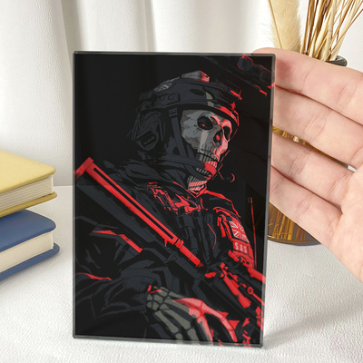 漫能COD使命召唤ghost keegan konig水晶立牌游戏周边礼物摆件