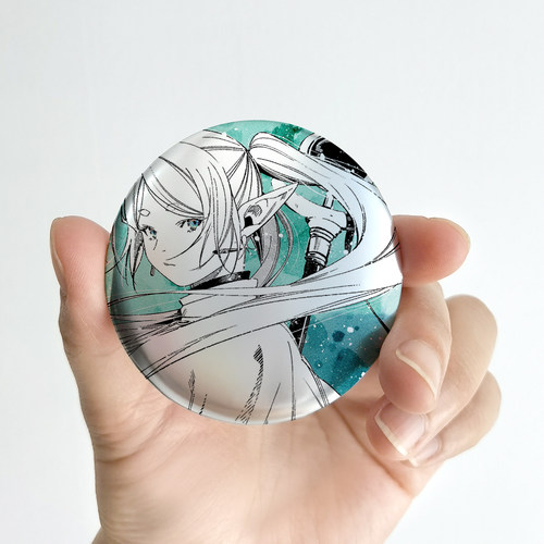 漫能葬送的芙莉莲辛美尔银色金属徽章吧唧动漫周边二次元礼物收藏