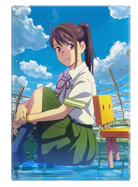漫能日本铃芽之旅立牌
