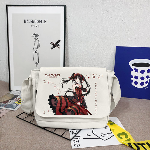 漫能时崎狂三帆布包个性周边