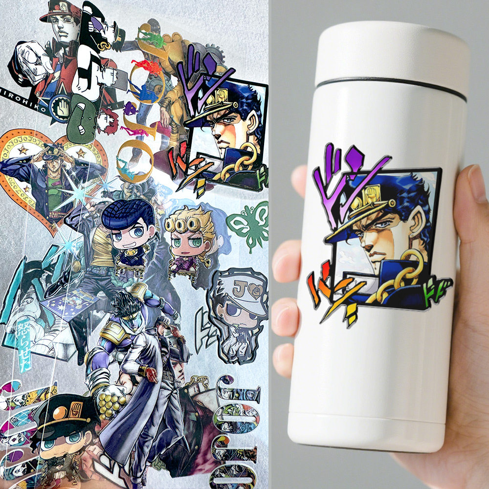JOJO的奇妙冒险浮雕贴纸空条承太郎空条徐伦乔鲁诺玻璃陶瓷金属用