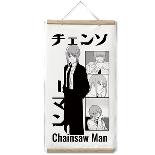 漫能电锯人实木挂画海报日系背景墙装饰挂布墙面二次元动漫周边