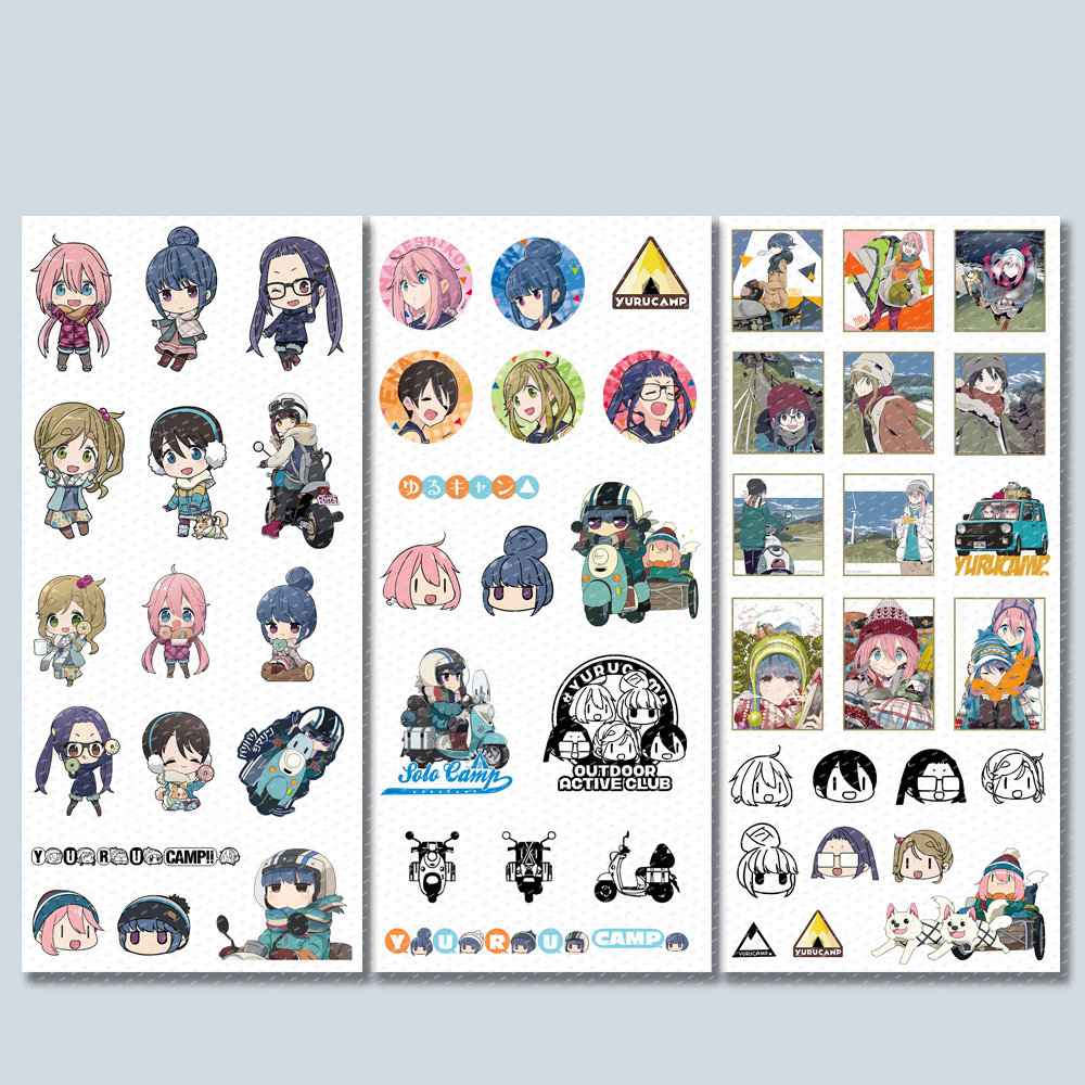 thumbnail for 漫能摇曳露营各务原抚子志摩凛千明葵惠防水贴纸贴图动漫周边礼物