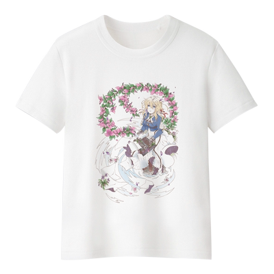 漫能紫罗兰永恒花园纯棉短袖