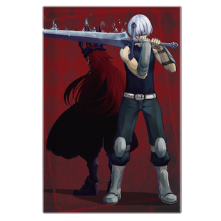 漫能狩龙人拉格纳水晶立牌日系桌面摆件玻璃二次元卡通动漫周边