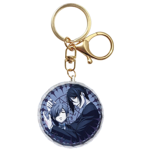 漫能黑执事水晶挂件玻璃钥匙扣塞巴斯蒂安二次元日本动漫周边礼物