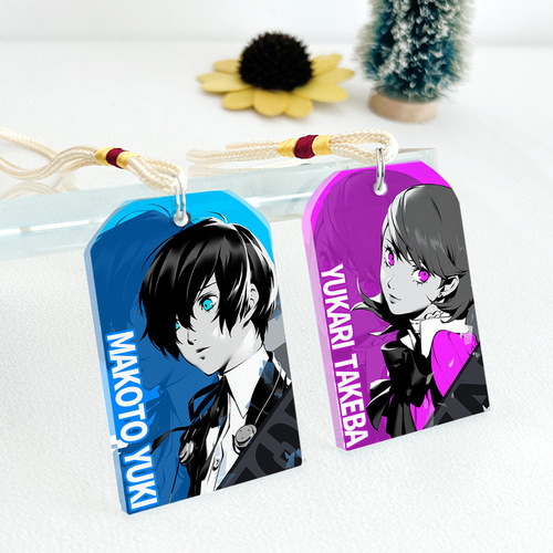 漫能女神异闻录3 reload水晶御守日系透明挂件简约二次元动漫周边