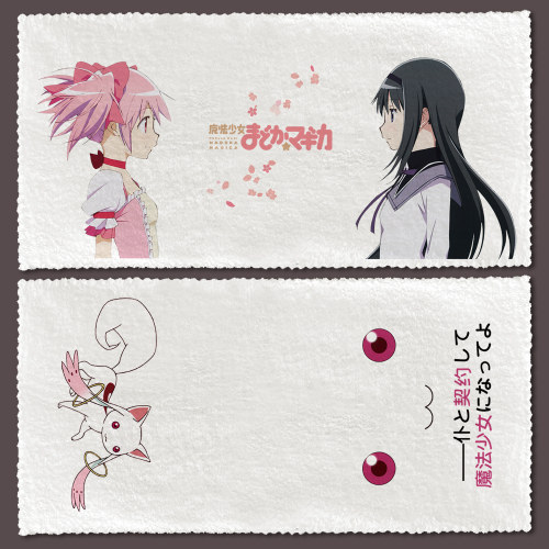 漫能魔法少女小圆毛巾动漫周边