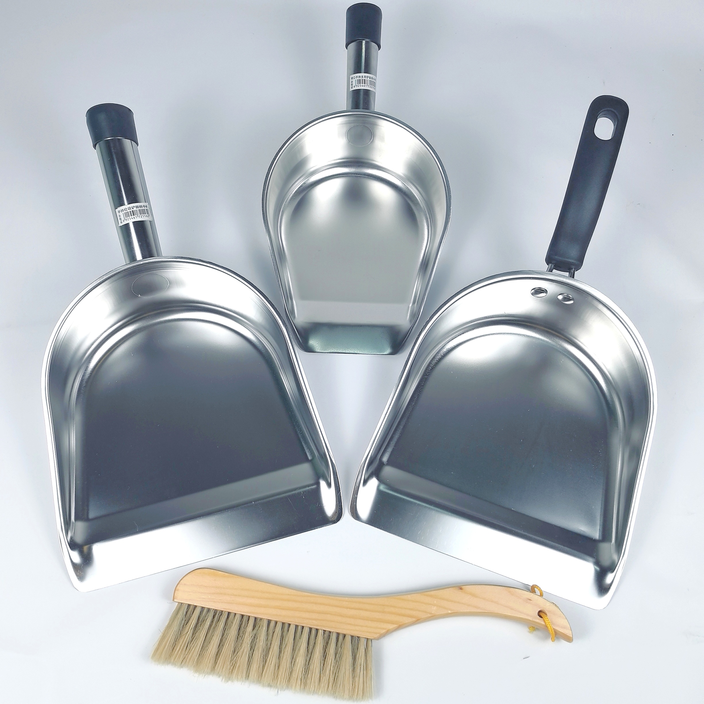 加厚不锈钢簸箕手持式厨房垃圾铲