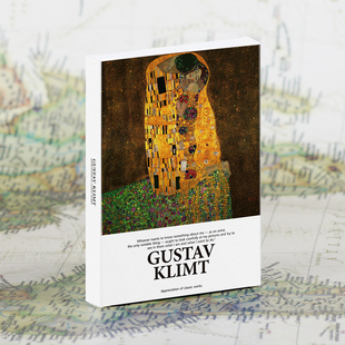 古斯塔夫·克林姆特油画名画明信片 30张盒装艺术卡片ins留言贺卡