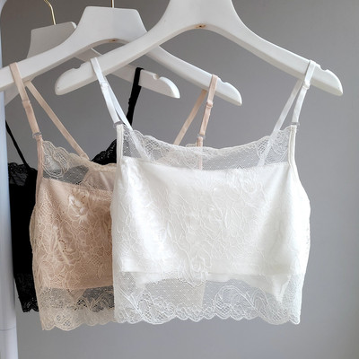 黑色蕾丝内搭防走光小吊带抹胸