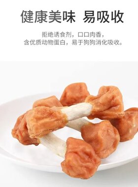 宠物狗零食鸡肉兔肉哑铃