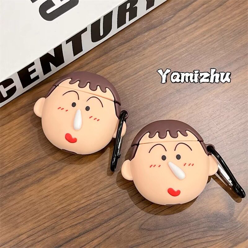 可爱流鼻涕阿呆适用AirPods4代耳机壳苹果蓝牙AirPodsPro3代软Pro3代硅胶1/2/3代防摔Pro2代防摔个性女款