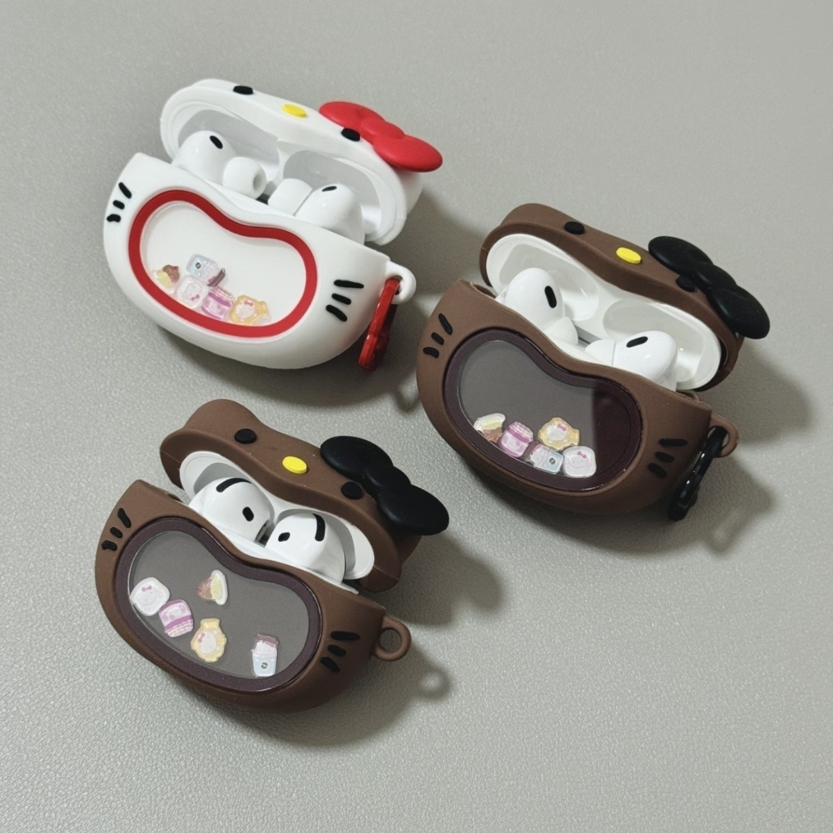 可爱摇摇乐HelloKitty适用airpods2/3代耳机壳苹果AirPods4代保护套AirPodsPro3小众硅胶Pro二代全包防摔软盒