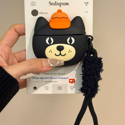 趣味可爱吉利猫适用华为freebudsPro4耳机壳FreeClip保护套freebuds6i小众4e卡通SE2硅胶Pro3软盒5i