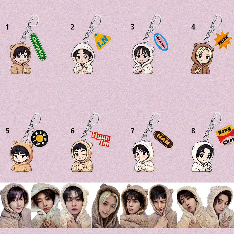 原创StrayKids周边钥匙扣