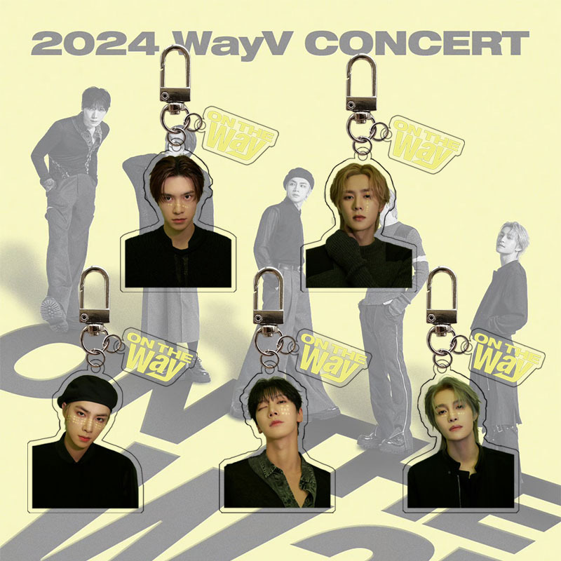 WayV《ON THE Way》演唱会钥匙扣 挂件 新款亚克力透明饰品 周边