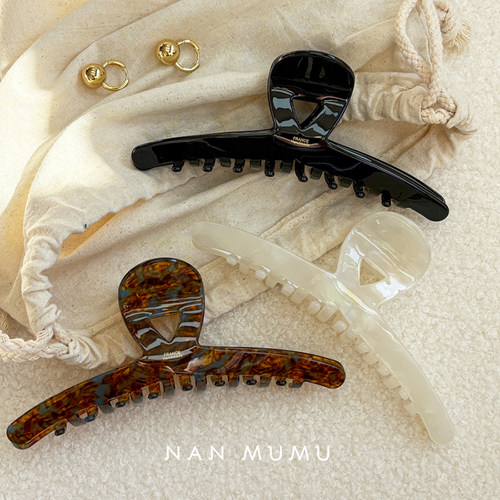 新款韩国france15CM超大号抓夹发量多鲨鱼夹高级感后脑勺发夹头饰