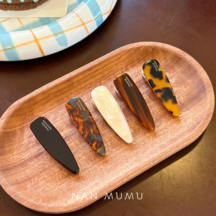 NANMUMU三角小号发夹 韩国进口醋酸刘海夹边夹高级感小众鸭嘴夹