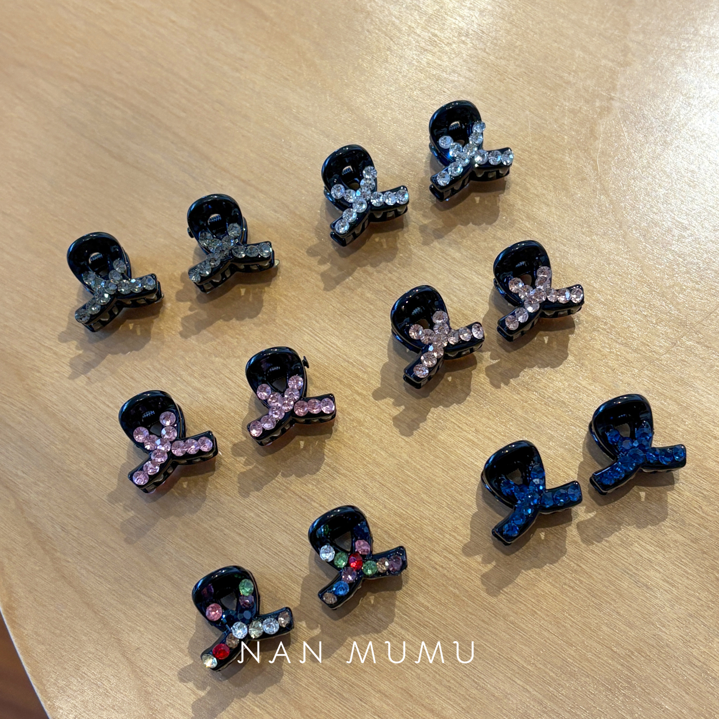 NANMUMU彩钻迷你小边夹 韩国进口前额碎发侧边刘海夹小巧精致发夹