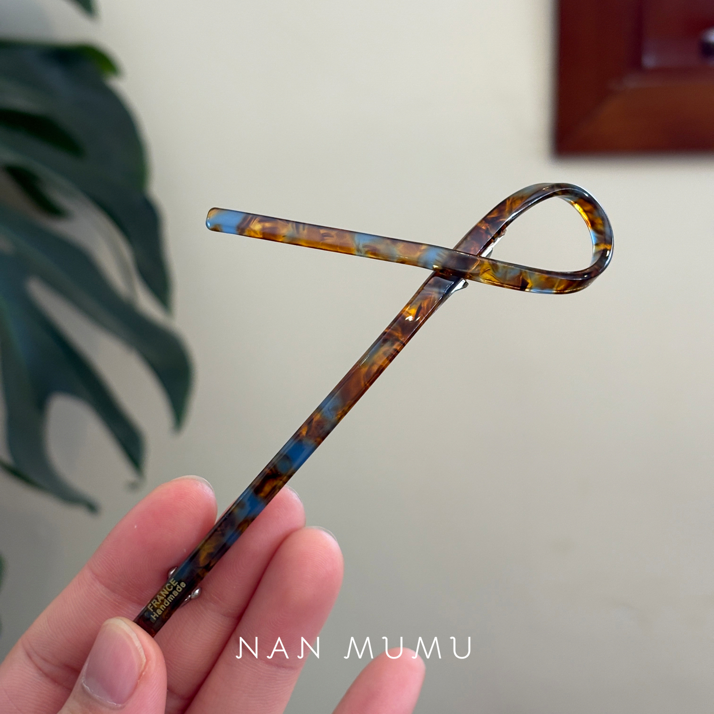 韩国新款france蝴蝶结一字弹簧夹发夹复古色百搭外出后脑勺头饰