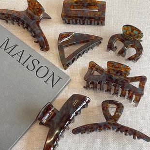 南木木2025新款 高级感抓夹女韩国france发夹高马尾短发南瓜鲨鱼夹