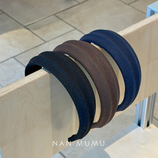 日常百搭高颅顶气质头箍高级感发饰 发箍 NANMUMU法式 缎面宽边新款